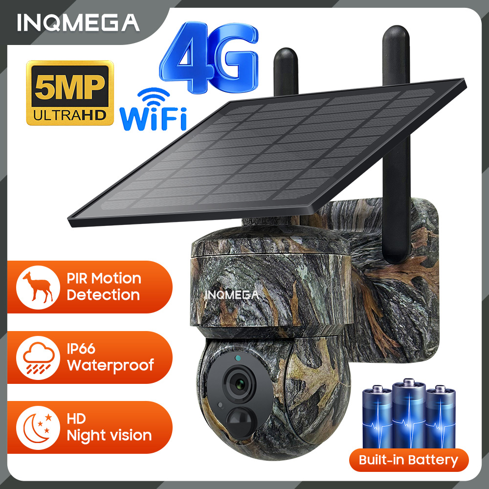 Garden Camera - INQMEGA 5MP 4G/WIFI cámara de seguridad