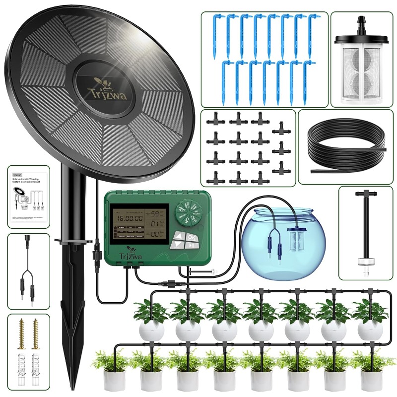 Self Watering Planter - Equipo de riego solar, kit de