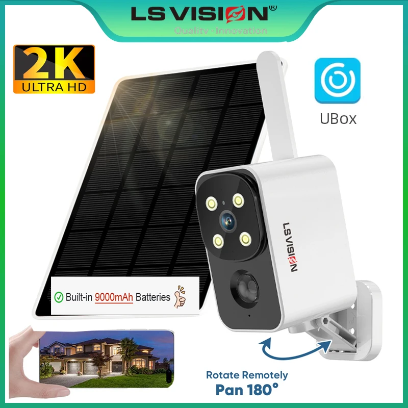 Garden Camera - LS VISION cámara Solar para exteriores