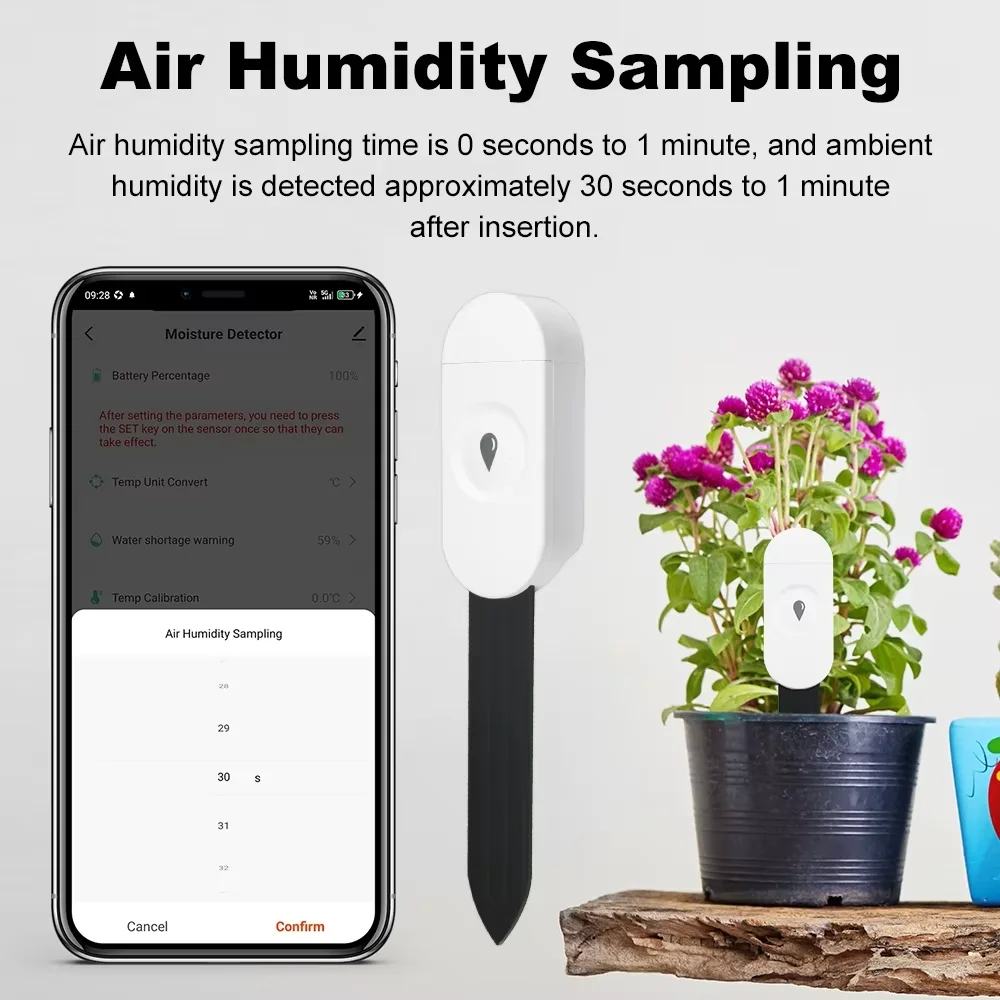 Monitor inteligente Zigbee par - Plant Monitor reseña y precio